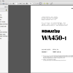 KOMATSU WA450-1 SERVICE REPAIR MANUAL - PDF DOWNLOAD