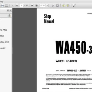KOMATSU WA450-3 WHEEL LOADER SERVICE REPAIR MANUAL (SN:A30001 & UP) - PDF DOWNLOAD