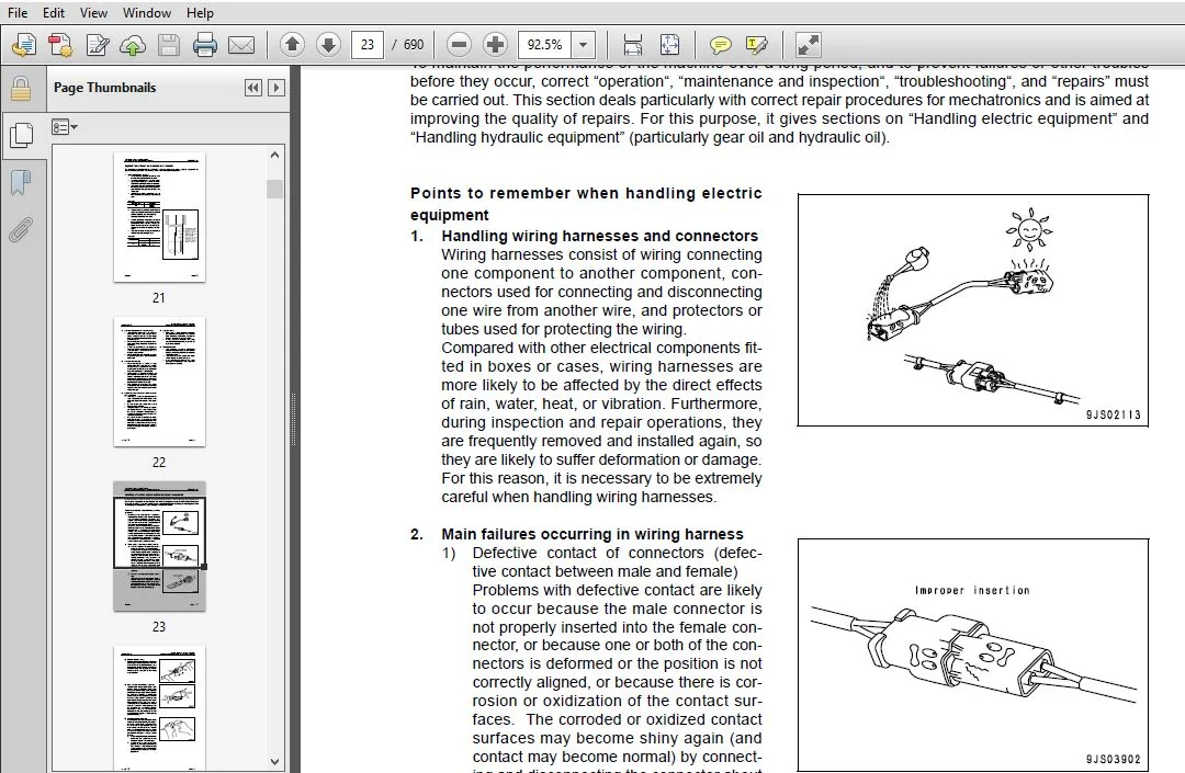 KOMATSU WA50-6 WHEEL LOADER SERVICE REPAIR MANUAL (SN:60001 & UP) - PDF DOWNLOAD - Image 3