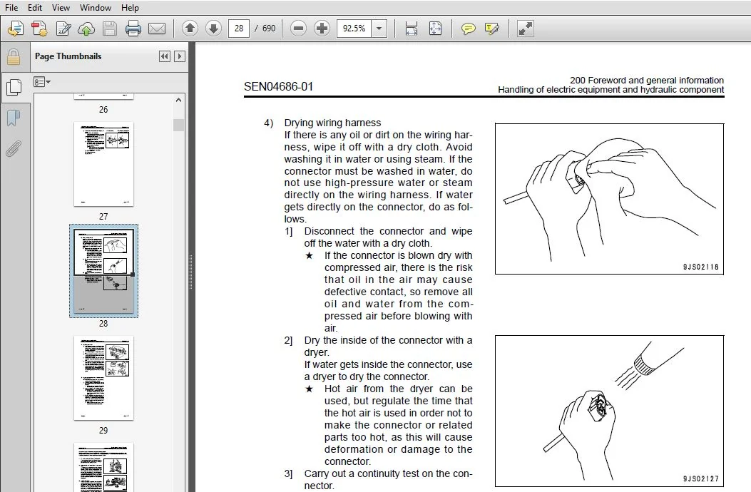 KOMATSU WA50-6 WHEEL LOADER SERVICE REPAIR MANUAL (SN:60001 & UP) - PDF DOWNLOAD - Image 4