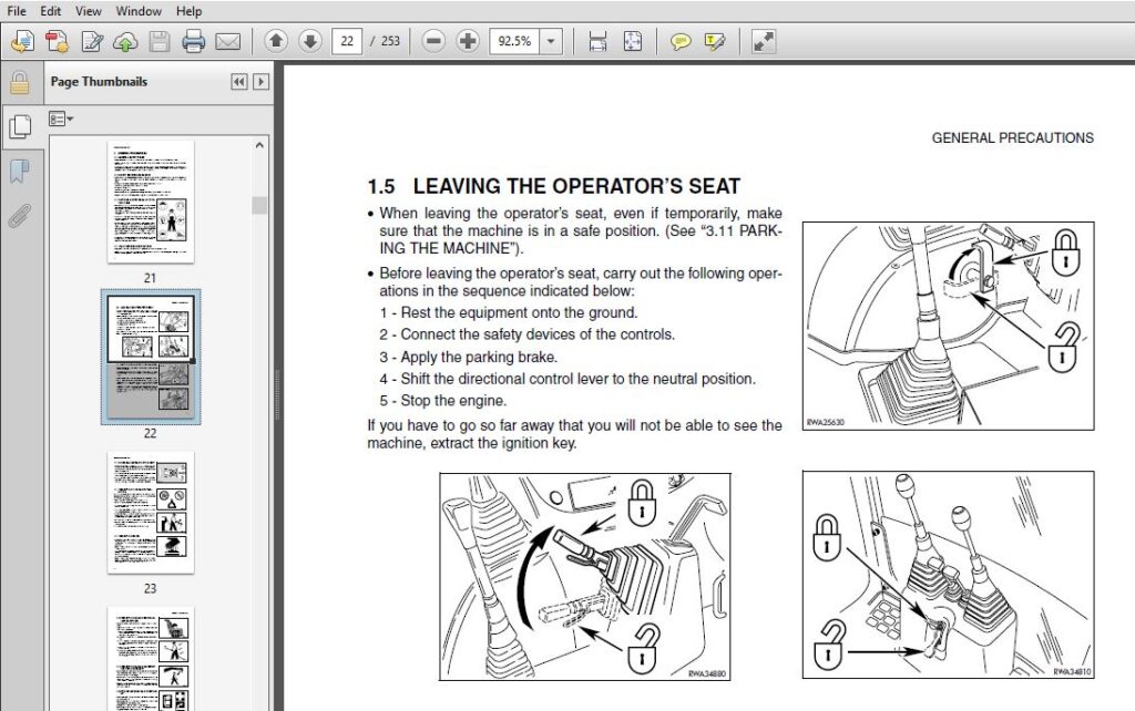 KOMATSU WB140-2 WB150-2 BACKHOE LOADER Operation & Maintenance Manual ...