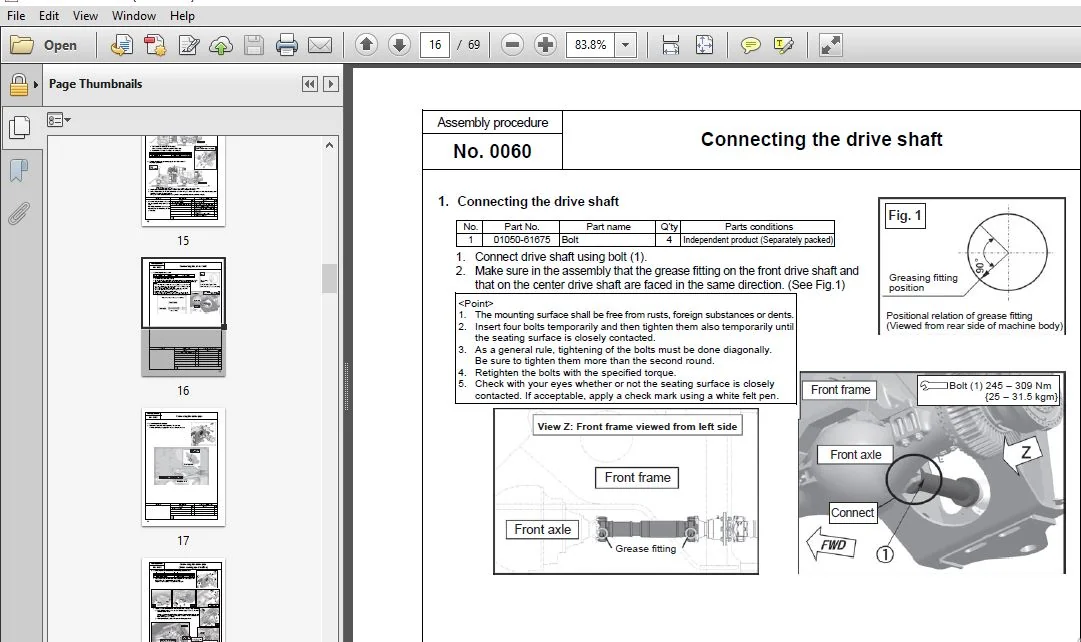 KOMATSU WD600-6 WHEEL DOZER FIELD ASSEMBLY INSTRUCTION MANUAL (SN:55001 & UP) - PDF DOWNLOAD - Image 3
