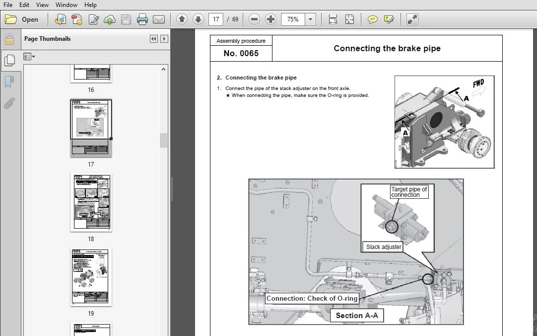 KOMATSU WD600-6 WHEEL DOZER FIELD ASSEMBLY INSTRUCTION MANUAL (SN:55001 & UP) - PDF DOWNLOAD - Image 4