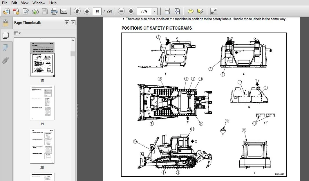 KOMATUS D85EX-15E0 D85PX-15E0 BULLDOZER OPERATION & MAINTENACE MANUAL (SN:11601 & UP) - PDF DOWNLOAD - Image 4