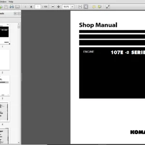 Komatsu 107E-2 Series Diesel Engine Shop Manual - PDF DOWNLOAD