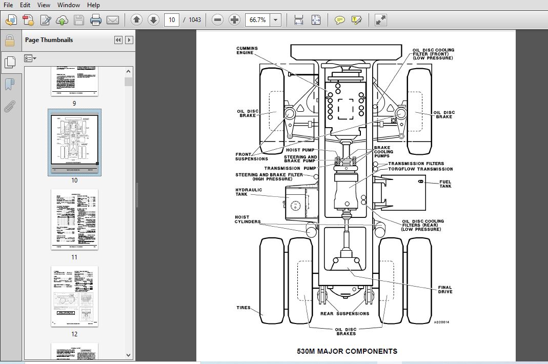 Komatsu 530M Dump Truck Shop Manual SN A30002-A30038 - PDF DOWNLOAD