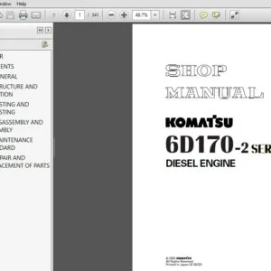 Komatsu 6D170-2 Series Diesel Engine Shop Manual - PDF DOWNLOAD