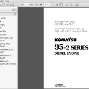 Komatsu 95-2 Series Diesel Engine Service Manual - PDF DOWNLOAD
