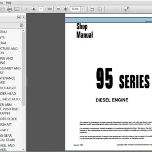 Komatsu 95 Series Diesel Engine Shop Manual SEBE61460114 - PDF DOWNLOAD