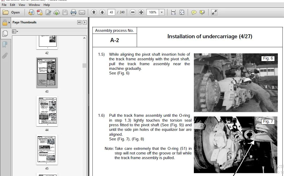 Komatsu D375A-6 BULLDOZER Field Assembly Instruction Manual (SN:60001 and up) - PDF DOWNLOAD - Image 3