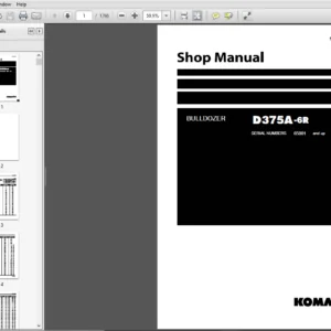 Komatsu D375A-6R Crawler Bulldozer Shop Manual SEN05214-03 - PDF DOWNLOAD