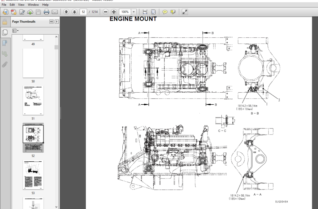 Komatsu D Ex Electrical Wiring Diagrams Manual