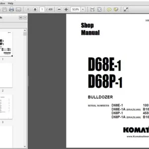 Komatsu D68E-1, D68P-1 Dozer Service Manual SEBMU1440102 - PDF DOWNLOAD