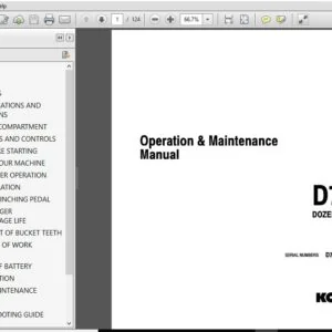 Komatsu D75S-5 Dozer Shovel Operation & Maintenance Manual SN 15001 and up - PDF DOWNLOAD