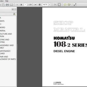 Komatsu Diesel Engine 108-2 Series Shop Manual_SEBM006906 - PDF DOWNLOAD