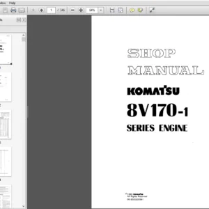 Komatsu Dresser SA8V170-1, 8V170-1 Series Diesel Engine Shop Manual - PDF DOWNLOAD