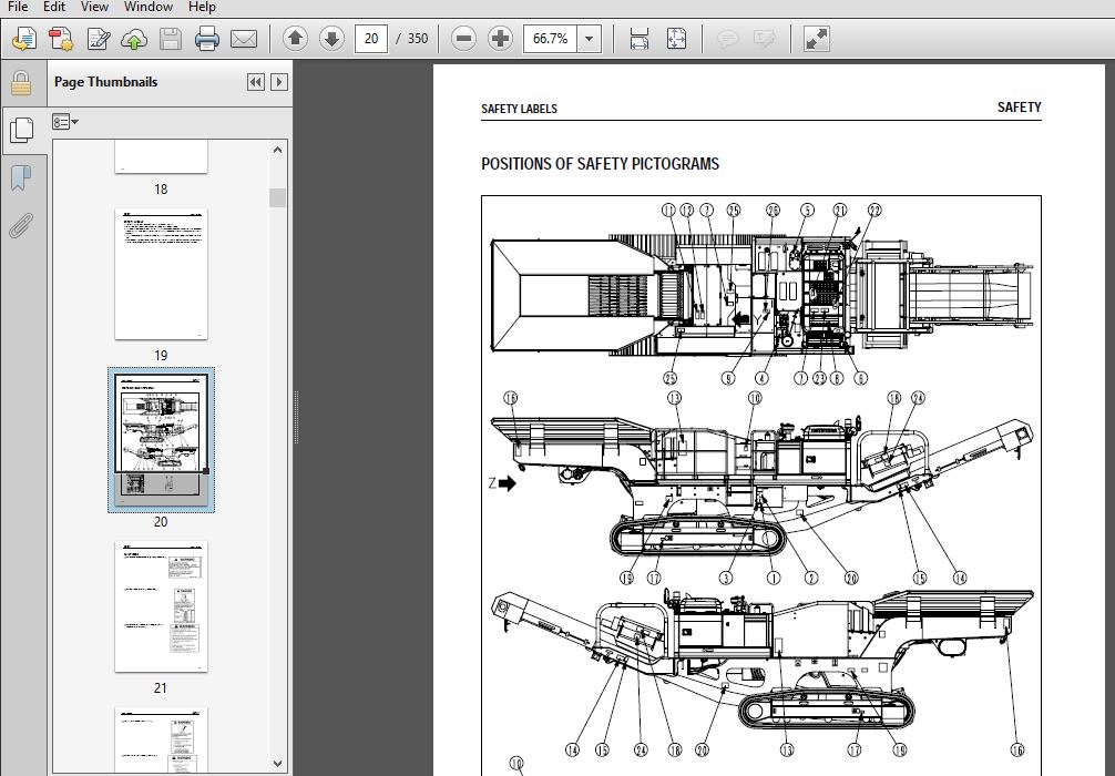 Komatsu GALEO BR380JG-1 Mobile Crusher Operation & Maintenance Manual