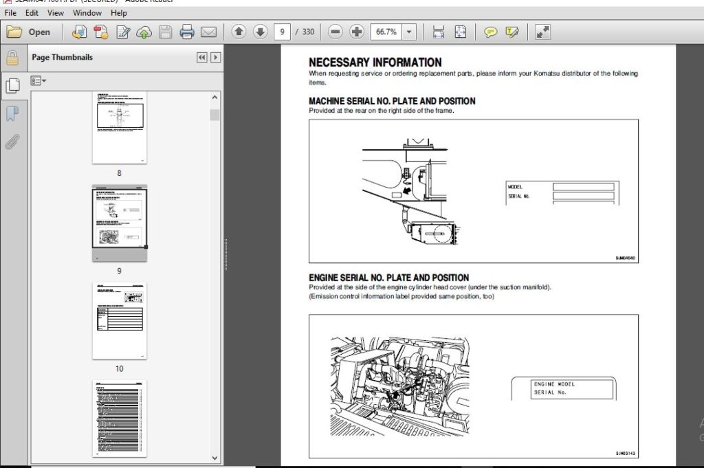 Komatsu GALEO BR480RG-1 Mobile Crusher Operation & Maintenance Manual ...