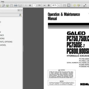 Komatsu GALEO PC750,750LC-7 PC750SE-7 PC800,800SE-7 Hydraulic Excavator Operation Manual - DOWNLOAD