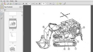 Komatsu H185S Hydraulic Shovel Operation & Maintenance Manual SN 06111 ...