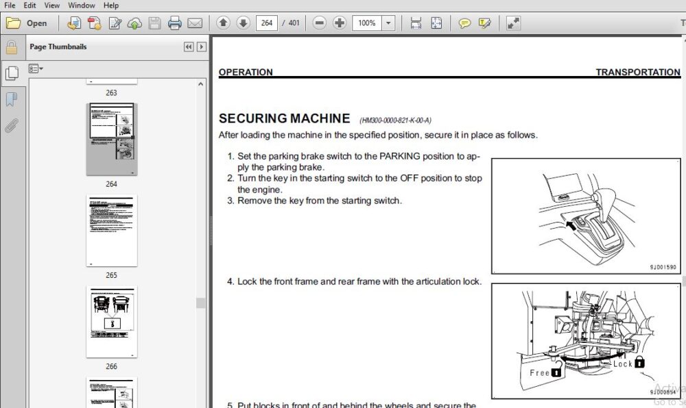 Komatsu HM300-3 Articulated Dump Truck Operation & Maintenance Manual ...