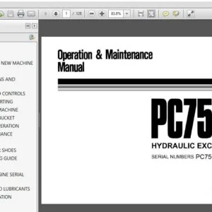 Komatsu Hydraulic Excavator PC75UU Operator Manual SN 2098 and up - PDF DOWNLOAD