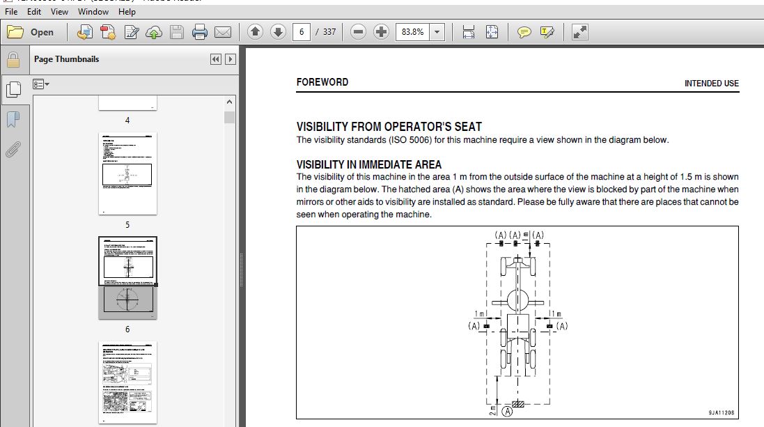 Komatsu Motor Grader GD675-5 Operation & Maintenance Manual SN 55001