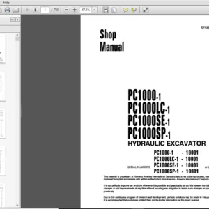 Komatsu PC1000-1/PC1000LC-1/PC1000SE-SP1 Excavator Workshop Repair Service Manual SEBM021N0107 - PDF DOWNLOAD