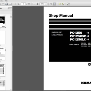 Komatsu PC1250-8, PC1250SP-8, PC1250LC-8 Excavator Service Manual - PDF DOWNLOAD