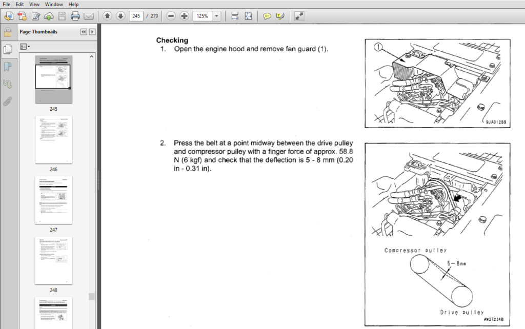 Komatsu PC128UU-2 Hydraulic Excavator Operation & Maintenance Manual