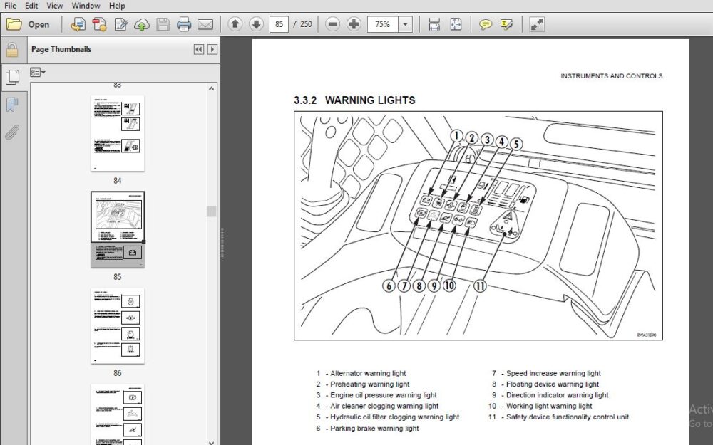 Komatsu SK815-5 Skid-Steer Loader Operation & Maintenance Manual SN ...