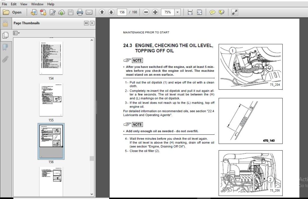 Komatsu Wheel Loader WA75-3 Operation & Maintenance Manual SN HA950051 ...