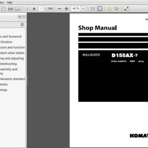 kOMATSU D155AX-7 BULLDOZER SERVICE REPAIR MANUAL (SEN05653-02) - PDF DOWNLOAD