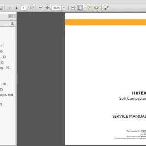 CASE 1107EX Soil Compactor Service Repair Manual (51478299) CASE 1107EX Soil - PDF Download