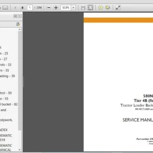 CASE 580N EP Tier 4B Loader Backhoe Service Repair Manual 47830957 - PDF DOWNLOAD