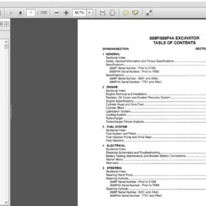 CASE 888P/888P4A EXCAVATOR SERVICE REPAIR MANUAL (7-33192) CASE 888P/888P4A - PDF Download