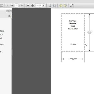 CASE 980 Excavator SERVICE REPAIR MANUAL (9-73476) CASE 980 - PDF Download