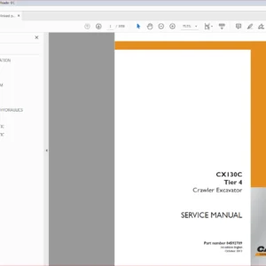 CASE CX130C Tier 4 Crawler Excavator Service manual 84592789 - PDF DOWNLOAD