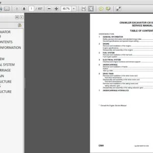 CASE CX135SR TIER 3 CRAWLER EXCAVATOR SERVICE REPAIR MANUAL (84173293A) CASE CX135SR TIER 3 - PDF DOWNLOAD