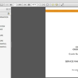 CASE CX250C CX250C LR TIER 4 CRAWLER EXCAVATOR SERVICE REPAIR MANUAL (84402826) CASE CX250C CX250C - PDF DOWNLOAD