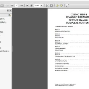 CASE CX300C TIER 4 CRAWLER EXCAVATOR SERVICE REPAIR MANUAL (84483361) CASE CX300C TIER 4 - PDF DOWNLOAD