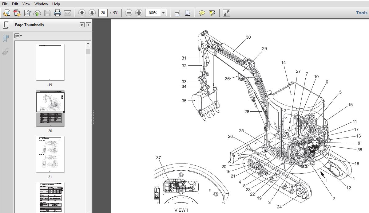 CASE CX31B Tier 4B (final) Compact Hydraulic Excavator Service Repair ...