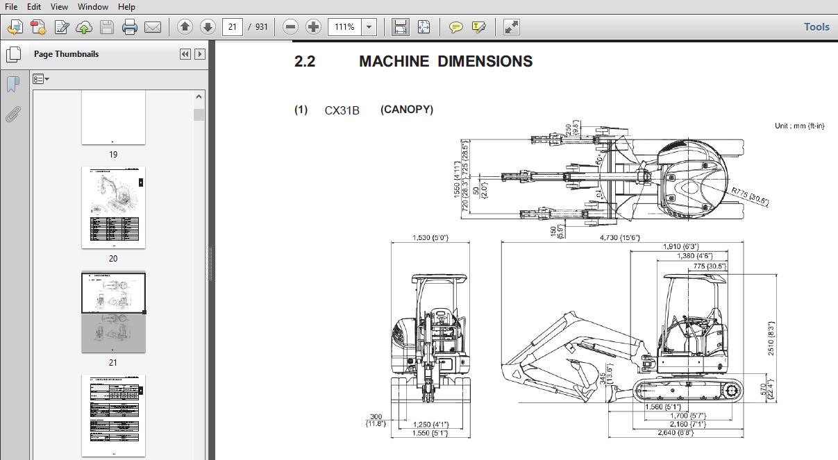 CASE CX31B Tier 4B (final) Compact Hydraulic Excavator Service Repair ...