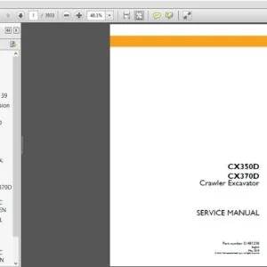 CASE CX350D CX370D Crawler Excavator SERVICE REPAIR MANUAL (51481238) CASE CX350D - PDF DOWNLOAD