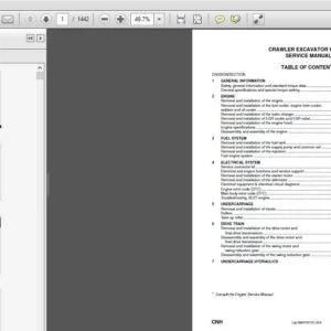 CASE CX470B CRAWLER EXCAVATOR SERVICE REPAIR MANUAL (84149308C) CASE CX470B - PDF Download