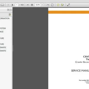 CASE CX470C Tier 4 Crawler Excavator SERVICE REPAIR MANUAL (84512404) CASE CX470C Tier 4 - PDF Download