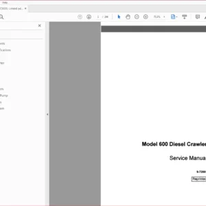 CASE MODEL 600 DIESEL CRAWLER SERVICE REPAIR WORKSHOP MANUAL 9-72001 - PDF Download