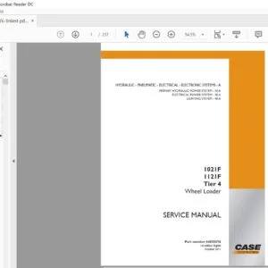 Case 1021F 1121F Tier 4 Wheel Loader Service Repair Manual - PDF Download