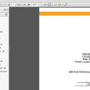 Case 1021G 1121G Tier 2 Wheel Loader Service Manual (48083742) Case1021G 1121G - PDF Download