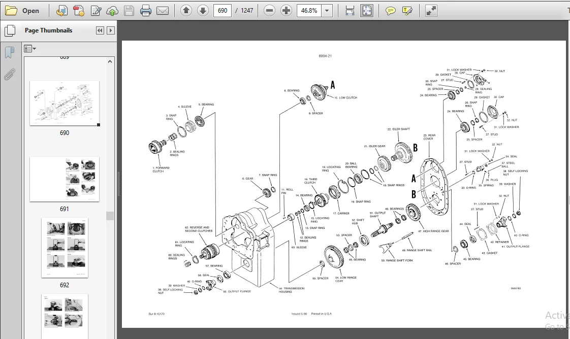 Case 1085C Excavator Service Repair Manual (8-14930) Case 1085C - PDF Download - Image 2